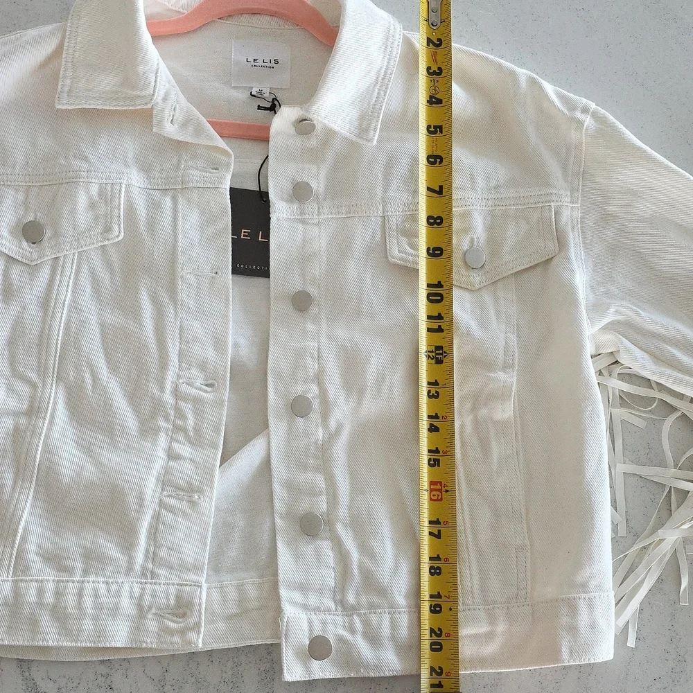 Le Lis Cream Jean Jacket - Picture 5 of 5